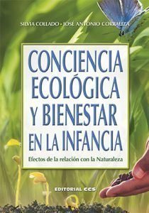 imagen del libro "Conciencia Ecologica y Bienestar en la Infancia". Fundamental para cualquier bibliografía sobre educación en la naturaleza y Pedagogía Verde.